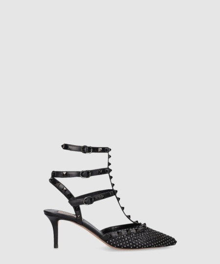 [VALENTINO-발렌티노]락스터드 메시 힐