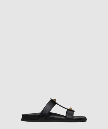 [VALENTINO-발렌티노]로만 스터드 송아지 가죽 슬라이드 샌들