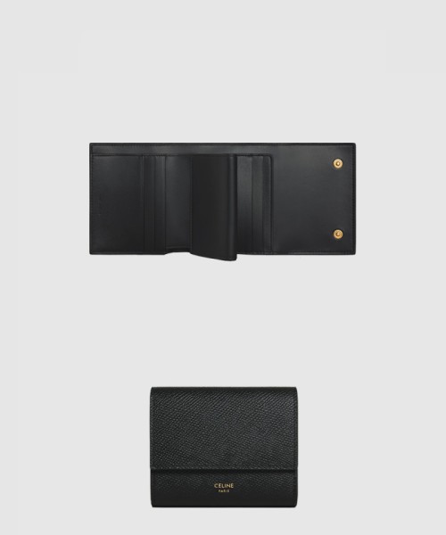 [CELINE-셀린느]스몰 3단 지갑 - 그레인 카프스킨 10D573
