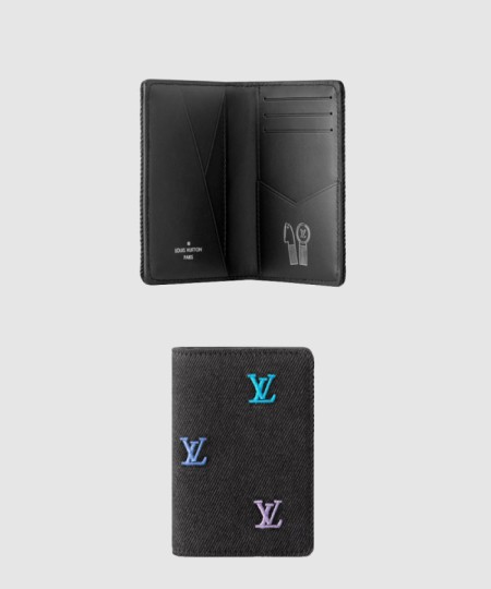 [LOUIS VUITTON-루이비통]포켓  데님  카드지갑  M14148