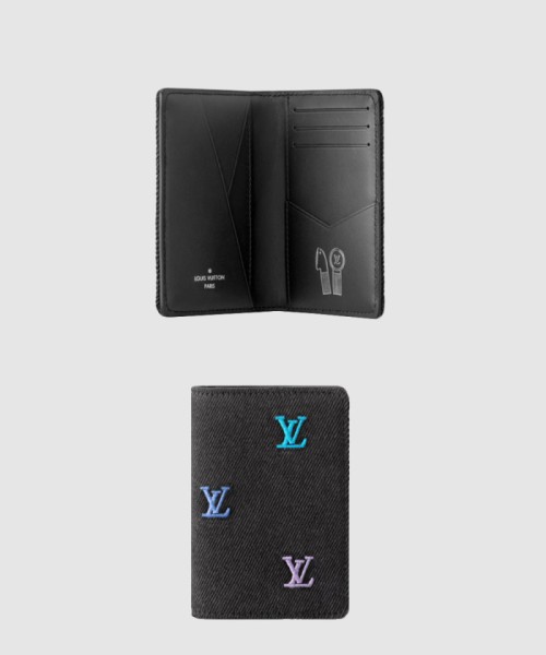 [LOUIS VUITTON-루이비통]포켓  데님  카드지갑  M14148