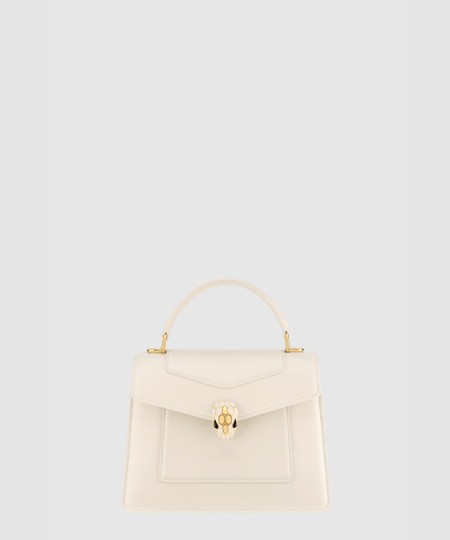 [BULGARI-불가리]서펜티 포에버 미디엄 탑 핸들백 송아지 가죽 294495