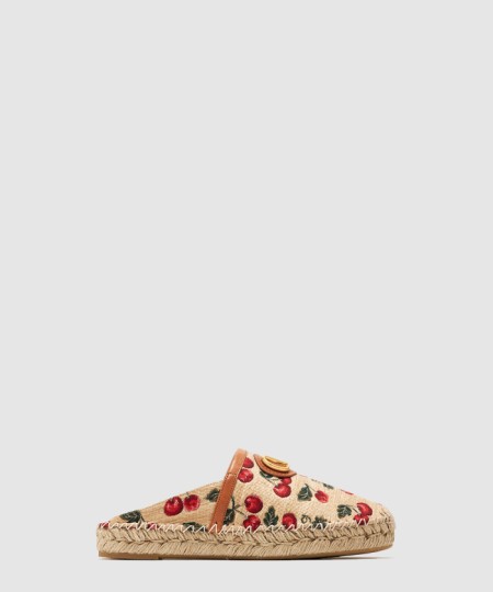 [VALENTINO-발렌티노]브이로고 시그니처 체리픽 모티프 뮬