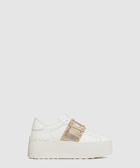 [VALENTINO-발렌티노]송아지 가죽 플랫 스니커즈