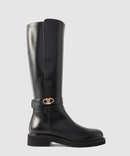 [VALENTINO-발렌티노]가죽 무릎 높이 부츠