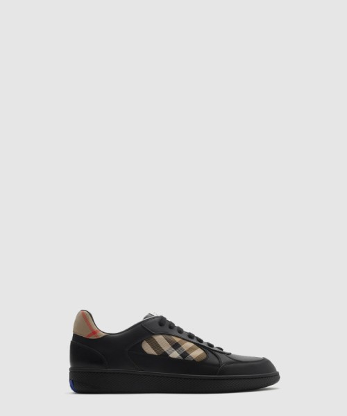 [BURBERRY-버버리]가죽과 체크 무늬 테라스 스니커즈 81086501