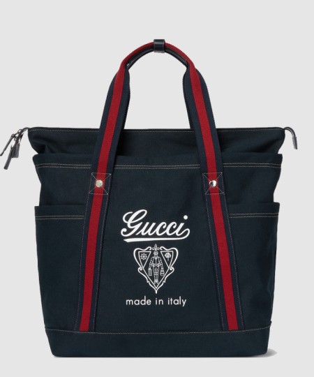 [GUCCI-구찌]프린트 캔버스 라지 토트백 816863