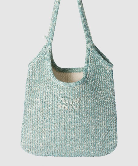 [MIUMIU-미우미우]아이비 스팽글 메쉬 백 5BG231