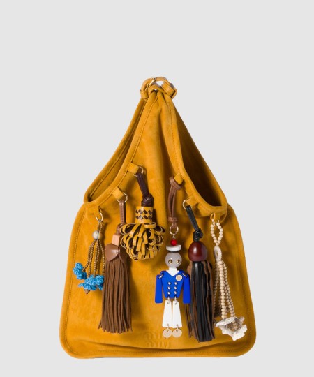 [MIUMIU-미우미우]트릭 장식 스웨이드 백 5BA295