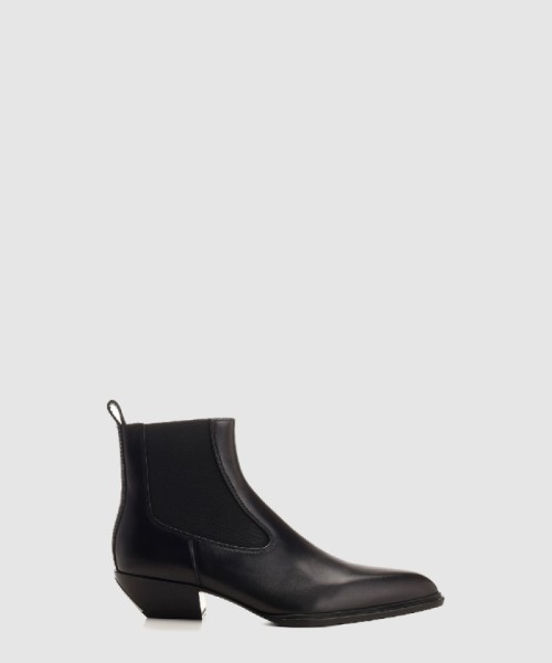 [MCQUEEN-알렉산더맥퀸]슬릭 스무스 레더 첼시부츠 018001