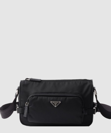 [PRADA-프라다]미디엄 리나일론 및 사피아노 가죽 숄더 백 2VH192