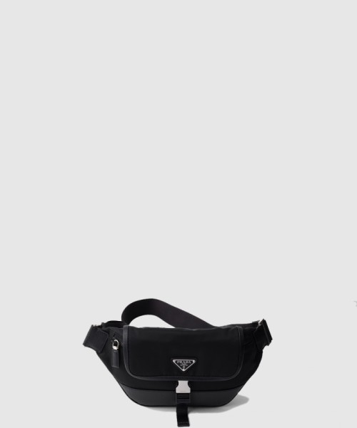 [PRADA-프라다]리나일론 및 사피아노 가죽 숄더백 2VH176