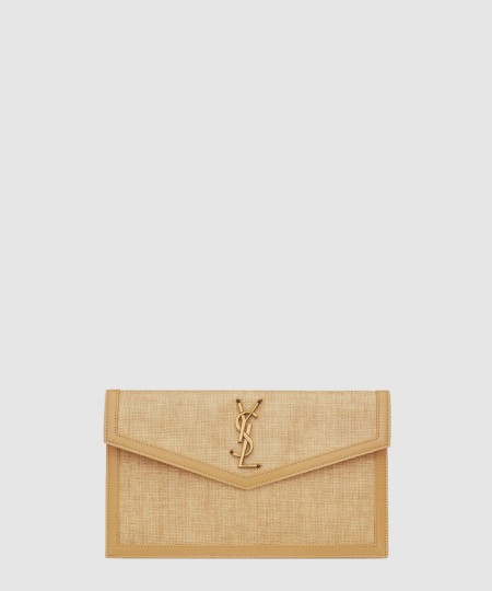 [SAINT LAURENT-생로랑]마이크로 라피아 소재의 UPTOWN 파우치 565739