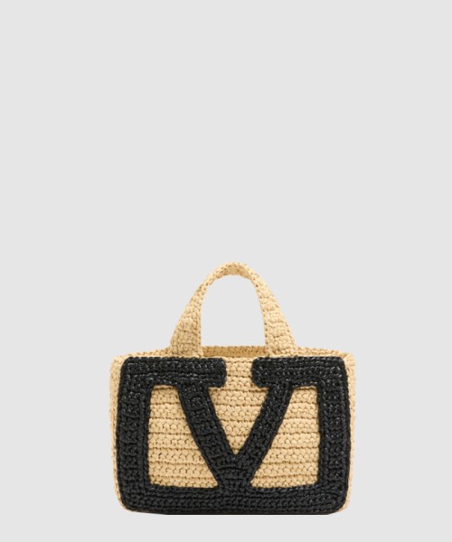 [VALENTINO-발렌티노]가라바니 비바 슈퍼스타 합성 라피아 스몰 쇼퍼백