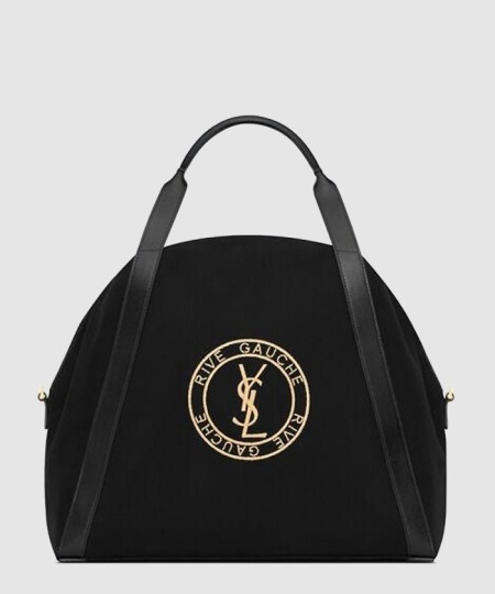 [SAINT LAURENT-생로랑]캔버스 소재의 RIVE GAUCHE 볼링 토트백 774048