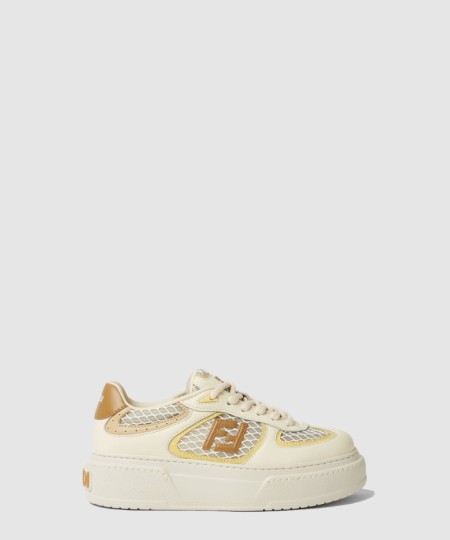 [FENDI-펜디]가죽 메쉬 플랫폼 로우탑 8E8721