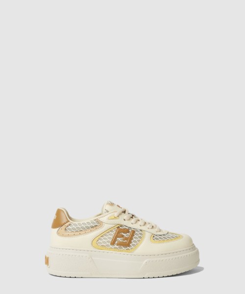 [FENDI-펜디]가죽 메쉬 플랫폼 로우탑 8E8721