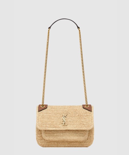 [SAINT LAURENT-생로랑]라피아 소재 NIKI 미니 838536