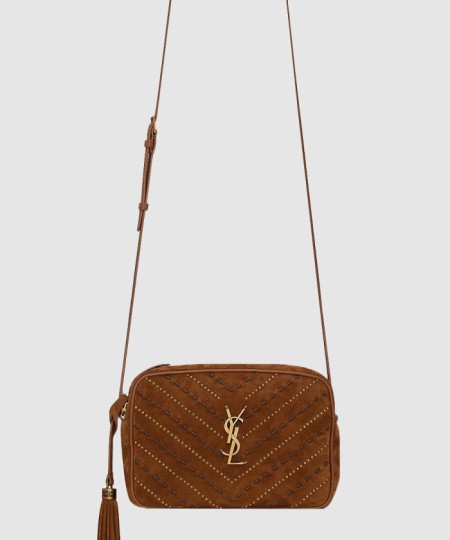 [SAINT LAURENT-생로랑]스웨이드 송아지 가죽 숄더백 612544