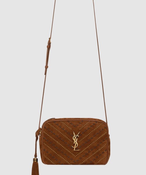 [SAINT LAURENT-생로랑]스웨이드 송아지 가죽 숄더백 612544