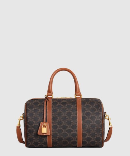 [CELINE-셀린느]트리옴프 캔버스 송아지 가죽 보스턴 백 119572