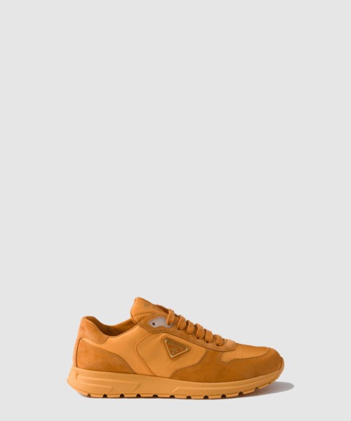 [PRADA-프라다]프랙스 2.0 리나일론 및 스웨이드 스니커즈 1E921N