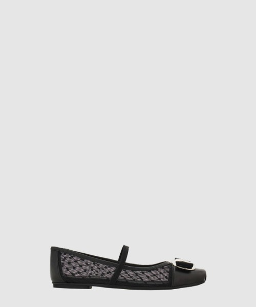 [FERRAGAMO-페레가모]새로운 Vara 브랜드 발레 플랫 01J853