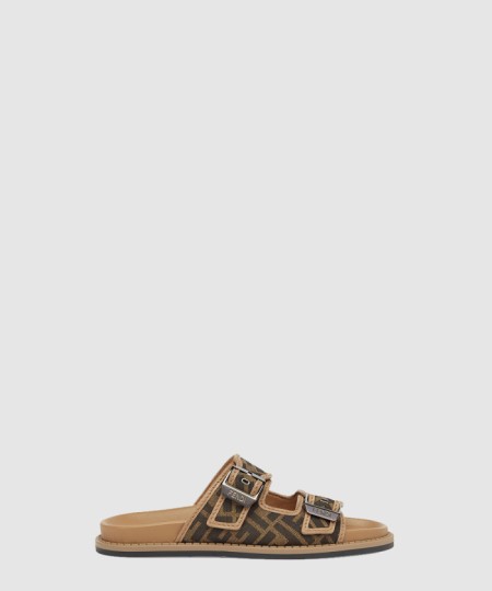 [FENDI-펜디]FF 자카드 패브릭 샌들 7X1604