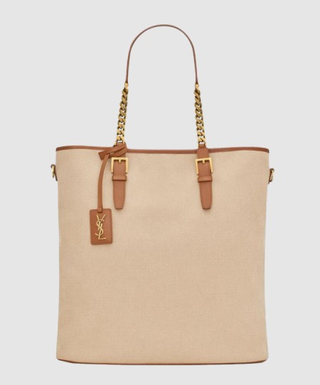 [SAINT LAURENT-생로랑]캔버스 레더 토트백 781302