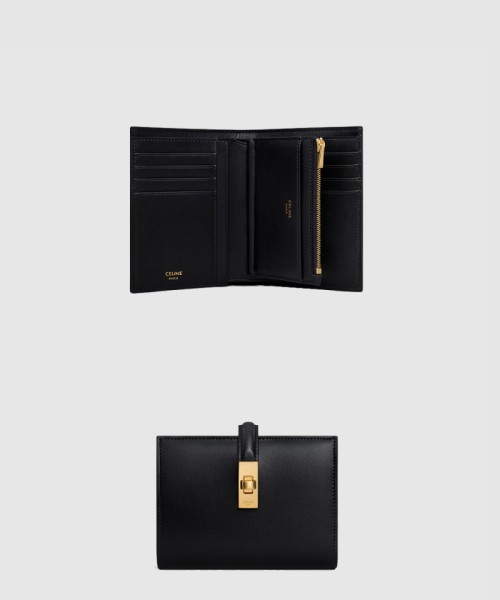 [CELINE-셀린느]새틴 송아지 가죽 동전 지갑 10M483