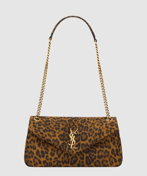 [SAINT LAURENT-생로랑]캘립소 스몰 저지 레오파드 734153