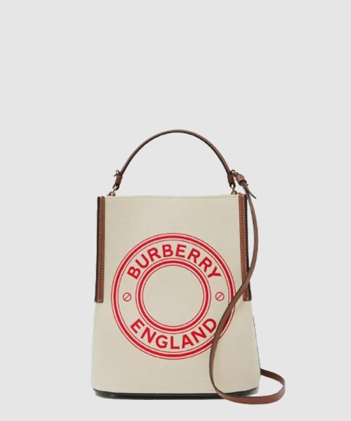 [BURBERRY-버버리]그래픽 캔버스 버킷백 스몰 80368231