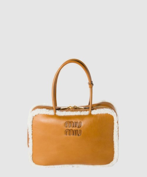 [MIUMIU-미우미우]레더 탑핸들백 5BB117