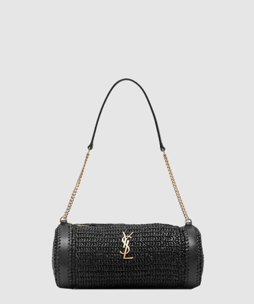[SAINT LAURENT-생로랑]라피아 스몰 원통형백 744504