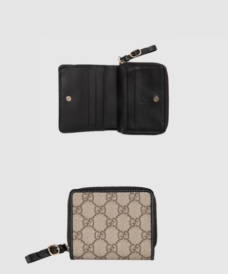 [GUCCI-구찌]GG 엠블럼 미니 지퍼 지갑 ‎819131