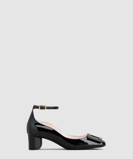 [ROGER VIVIER-로저비비에]에나멜 가죽 앵클 스트랩 펌프스 7614