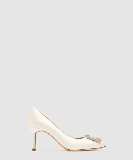 [M.BLAHNIK-마놀로블라닉]한지 새틴 힐