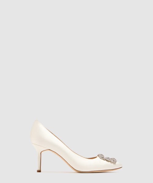 [M.BLAHNIK-마놀로블라닉]한지 새틴 힐