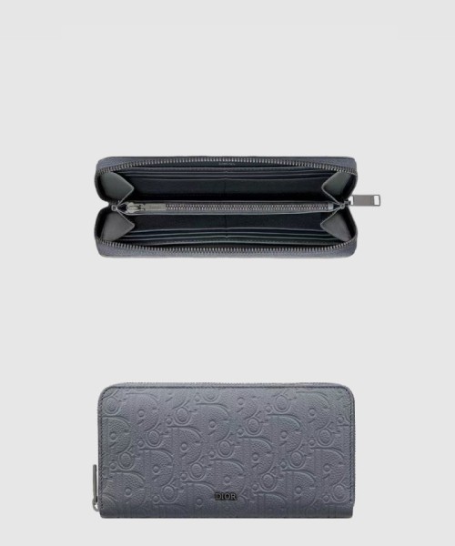 [DIOR-디올]가죽 지퍼 장지갑 2ESBC