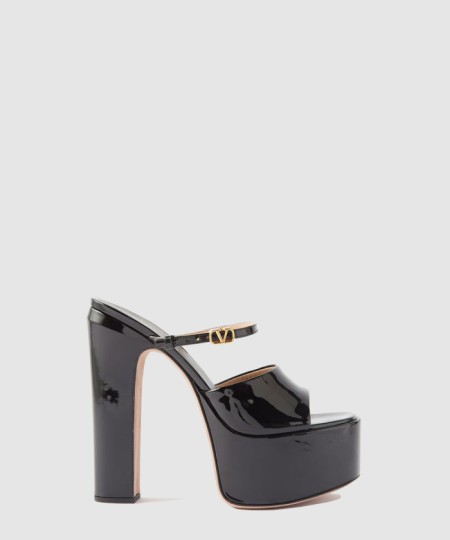[VALENTINO-발렌티노]가죽 플랫폼 뮬