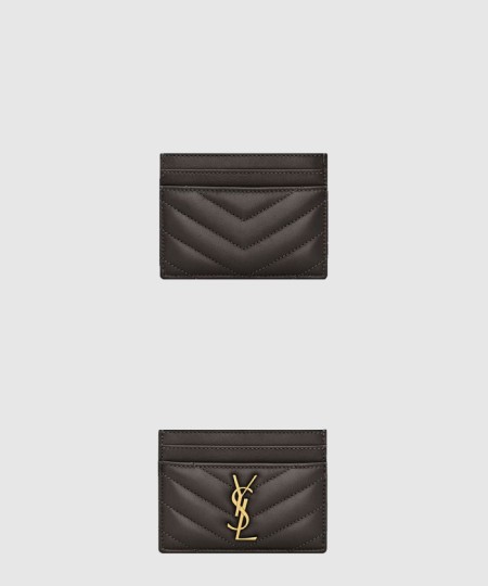 [SAINT LAURENT-생로랑]램스킨 소재 Cassandre 카드 케이스 423291