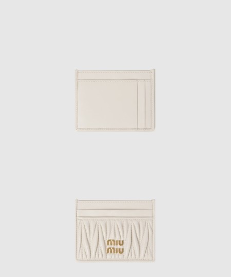 [MIUMIU-미우미우]마테라쎄 가죽 카드지갑 5MC076