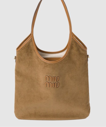 [MIUMIU-미우미우]아이비 토트백 코듀로이 5BG231