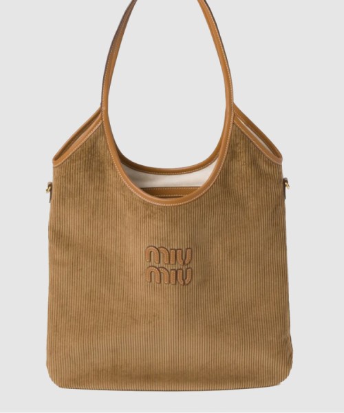 [MIUMIU-미우미우]아이비 토트백 코듀로이 5BG231