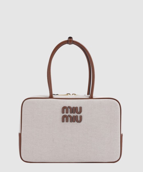 [MIUMIU-미우미우]캔버스 탑핸들백 5BB117